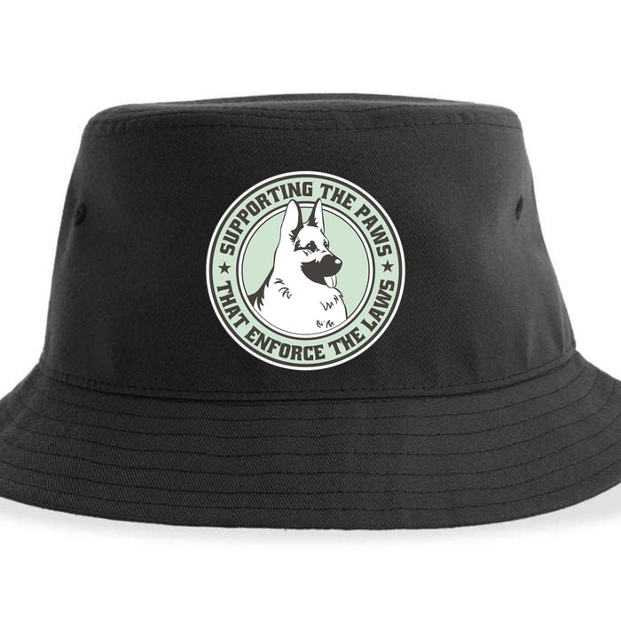 Supporting The Paws That Enforce The Laws Sustainable Bucket Hat