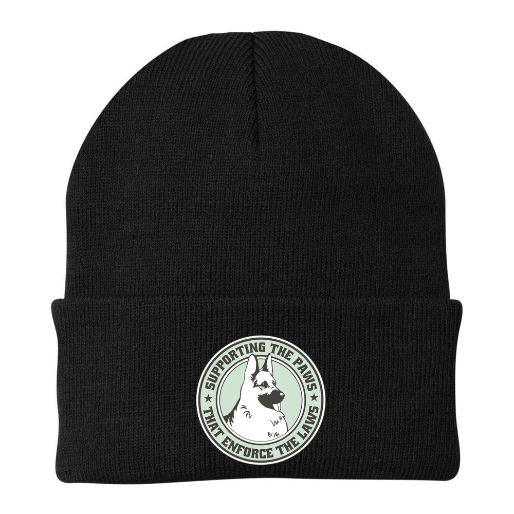Supporting The Paws That Enforce The Laws Beanie