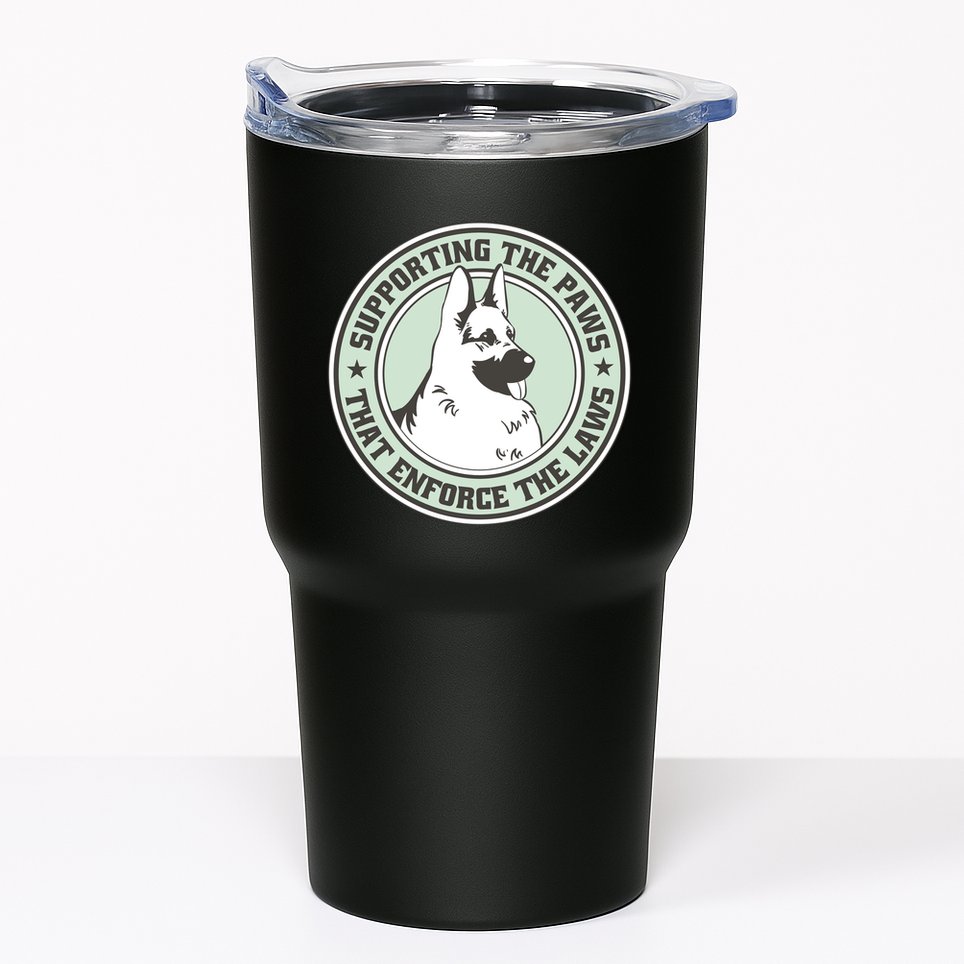Supporting The Paws That Enforce The Laws Tumbler