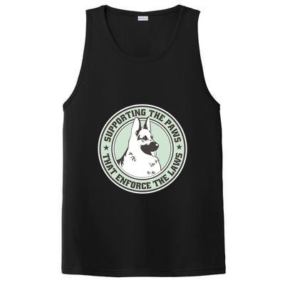 Supporting The Paws That Enforce The Laws PosiCharge Competitor Tank