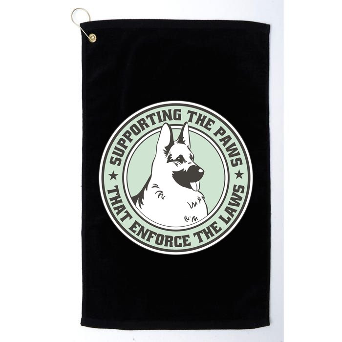 Supporting The Paws That Enforce The Laws Golf Towel