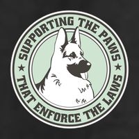 Supporting The Paws That Enforce The Laws Microfiber Hand Towel