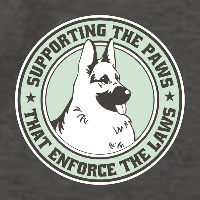 Supporting The Paws That Enforce The Laws Vector Backpack