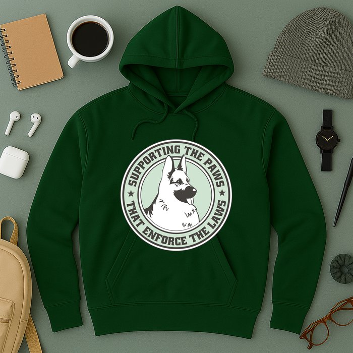 Supporting The Paws That Enforce The Laws Hoodie