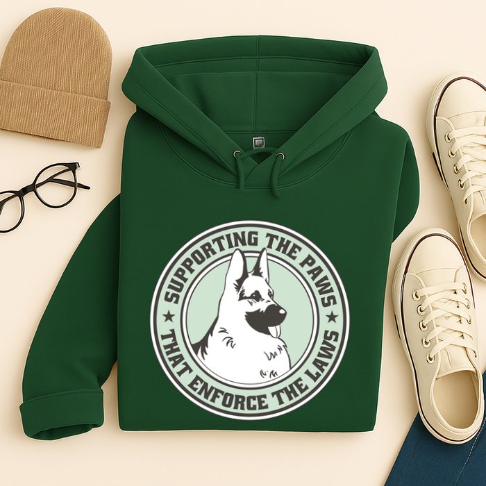 Supporting The Paws That Enforce The Laws Hoodie
