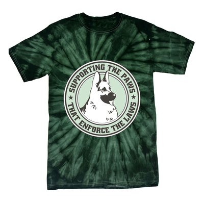 Supporting The Paws That Enforce The Laws Tie-Dye T-Shirt