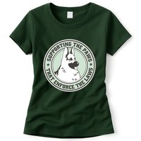 Supporting The Paws That Enforce The Laws Womens T-Shirt