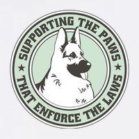 Supporting The Paws That Enforce The Laws Garment-Dyed Sweatshirt