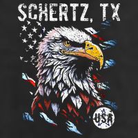 Schertz Texas Patriotic Eagle Usa Flag Adult Drive Performance Visor