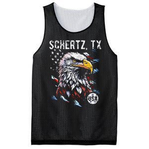 Schertz Texas Patriotic Eagle Usa Flag Mesh Reversible Basketball Jersey Tank