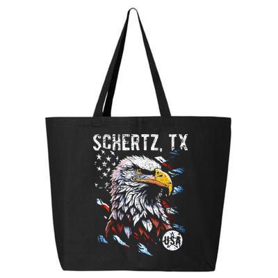 Schertz Texas Patriotic Eagle Usa Flag 25L Jumbo Tote