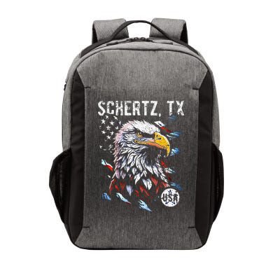 Schertz Texas Patriotic Eagle Usa Flag Vector Backpack