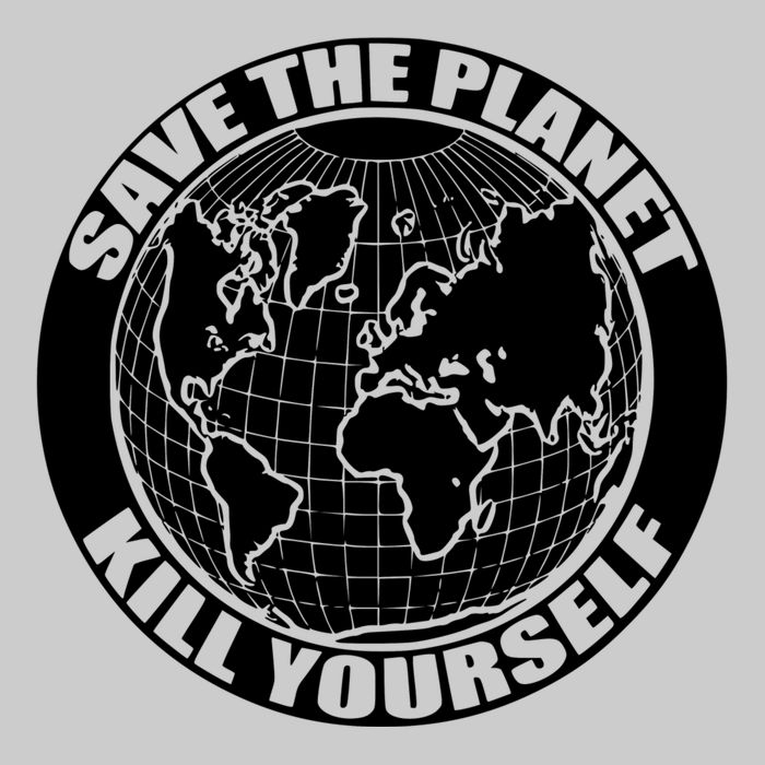 Save The Planet Kill Yourself Tie-Dye T-Shirt