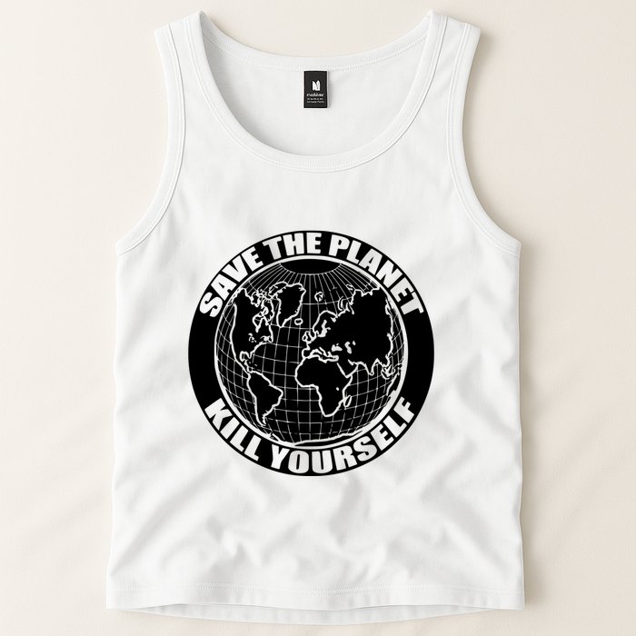 Save The Planet Kill Yourself Tank Top