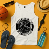 Save The Planet Kill Yourself Tank Top