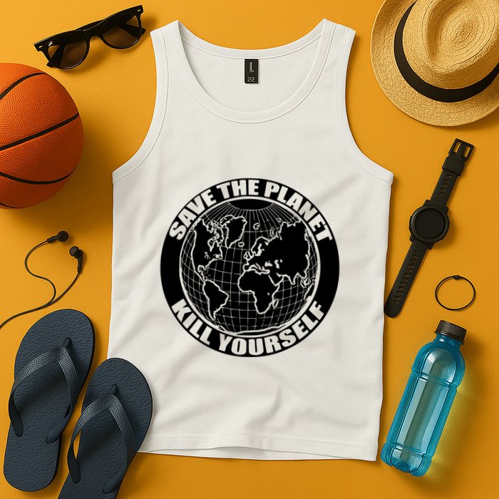 Save The Planet Kill Yourself Tank Top