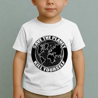 Save The Planet Kill Yourself Toddler T-Shirt