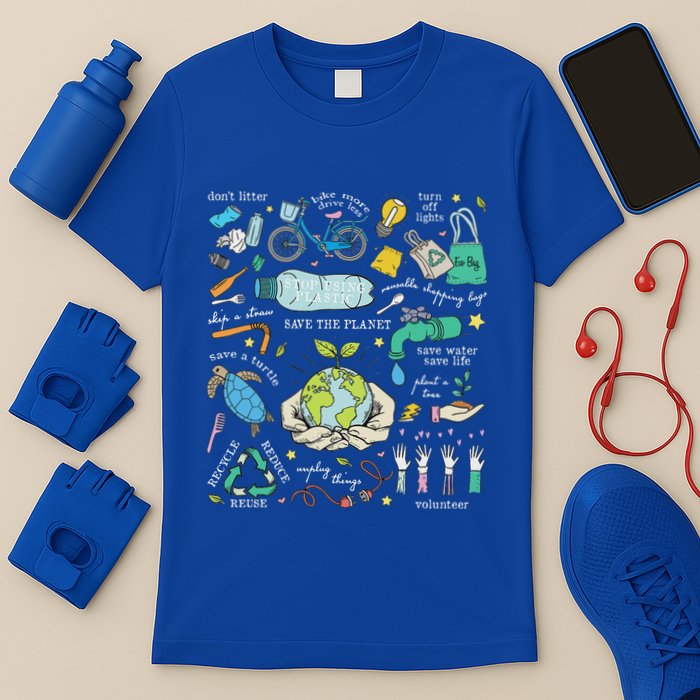 Save The Planet Reduce Reuse Recycle Earth Day Environmental T-Shirt