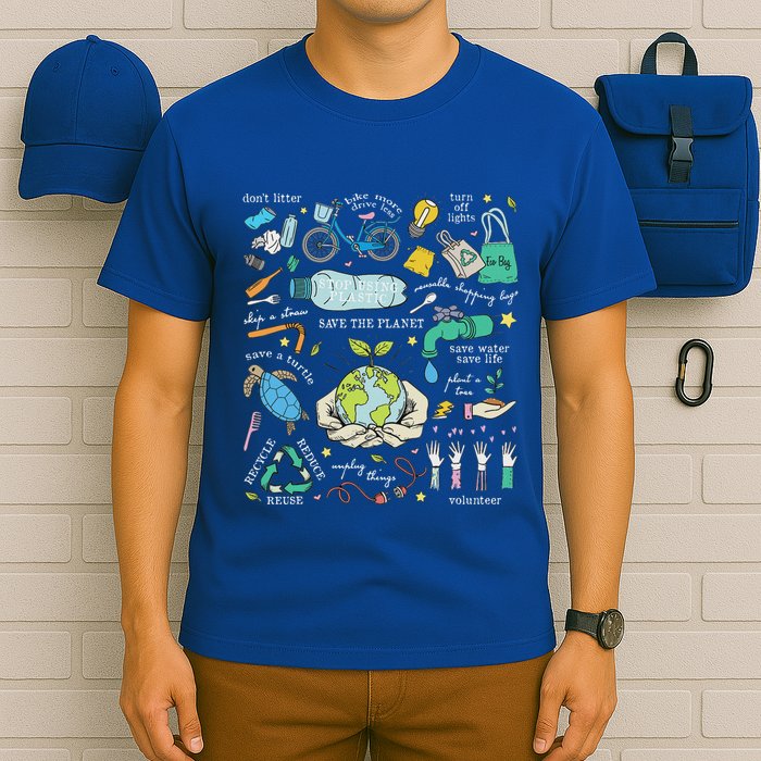 Save The Planet Reduce Reuse Recycle Earth Day Environmental T-Shirt