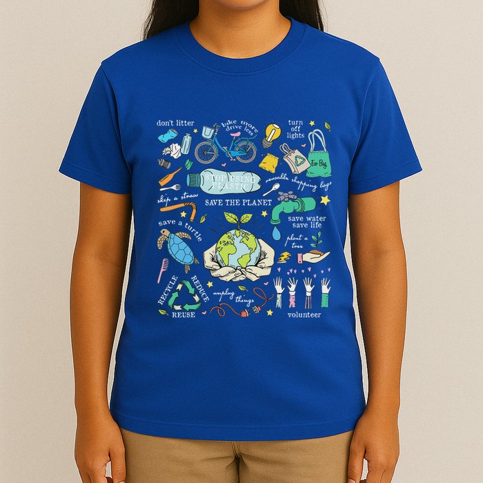 Save The Planet Reduce Reuse Recycle Earth Day Environmental T-Shirt
