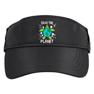 Save The Planet Environmental Protection Earth Day Climate Adult Drive Performance Visor