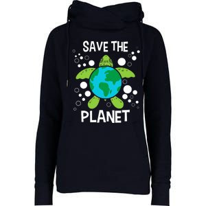 Save The Planet Environmental Protection Earth Day Climate Womens Funnel Neck Pullover Hood