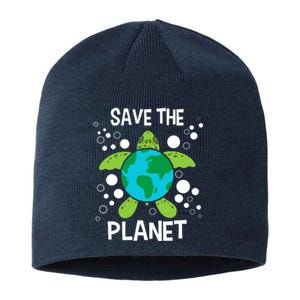 Save The Planet Environmental Protection Earth Day Climate Sustainable Beanie