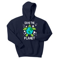 Save The Planet Environmental Protection Earth Day Climate Kids Hoodie