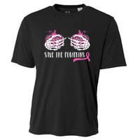 Save The Pumpkins Breast Cancer Awareness Halloween Cooling Performance Crew T-Shirt