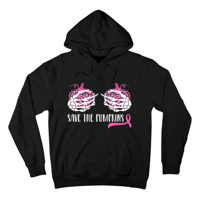 Save The Pumpkins Breast Cancer Awareness Halloween Hoodie