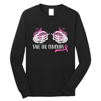 Save The Pumpkins Breast Cancer Awareness Halloween Long Sleeve Shirt