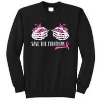 Save The Pumpkins Breast Cancer Awareness Halloween Sweatshirt