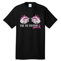 Save The Pumpkins Breast Cancer Awareness Halloween Tall T-Shirt