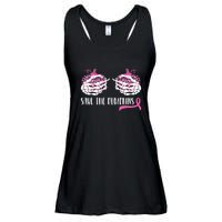 Save The Pumpkins Breast Cancer Awareness Halloween Ladies Essential Flowy Tank