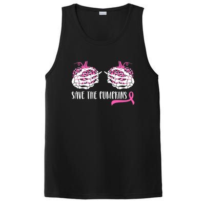 Save The Pumpkins Breast Cancer Awareness Halloween PosiCharge Competitor Tank