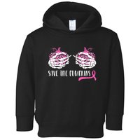 Save The Pumpkins Breast Cancer Awareness Halloween Toddler Hoodie