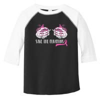 Save The Pumpkins Breast Cancer Awareness Halloween Toddler Fine Jersey T-Shirt