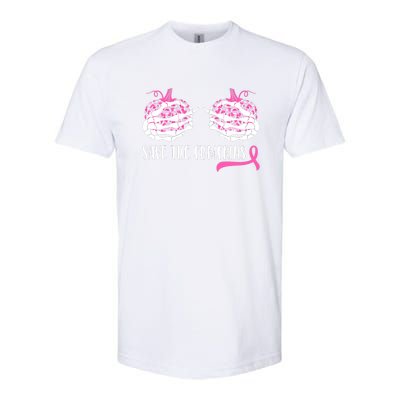 Save The Pumpkins Breast Cancer Awareness Halloween Softstyle® CVC T-Shirt