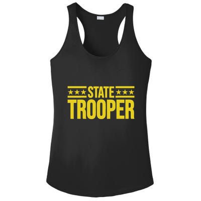State Trooper Police Uniform Costume Ladies PosiCharge Competitor Racerback Tank
