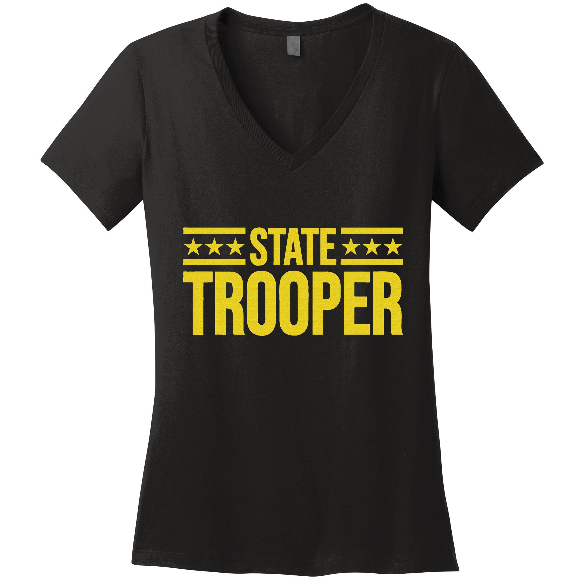 State Trooper Police Uniform Costume Women's V-Neck T-Shirt