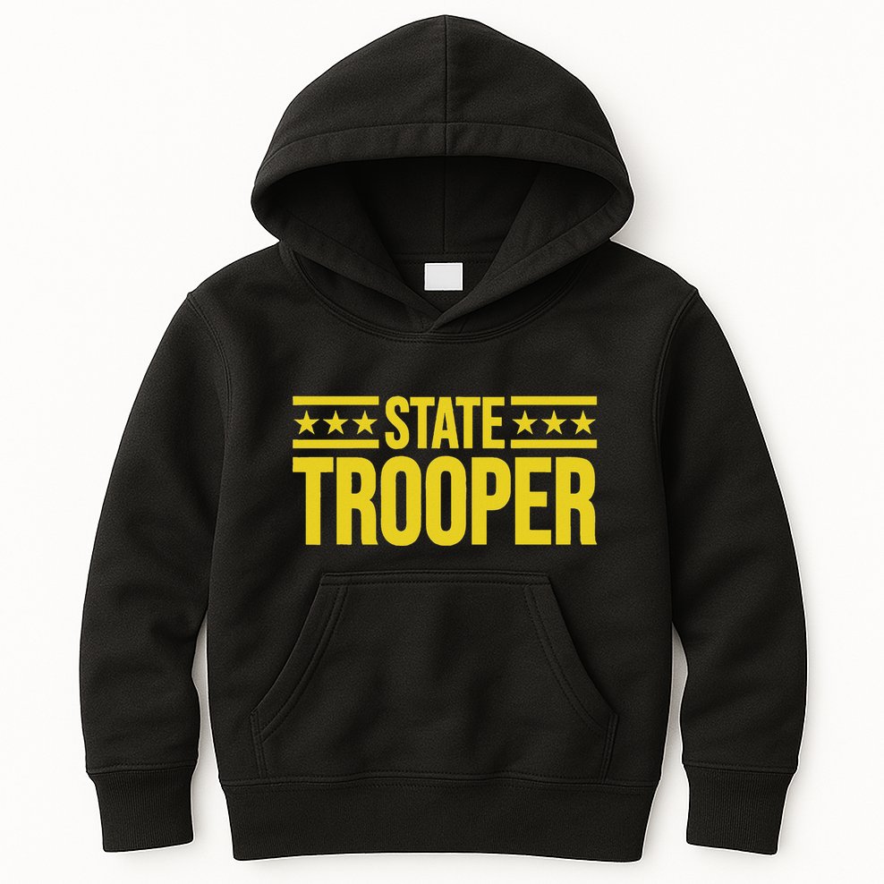 State Trooper Police Uniform Costume Kids Hoodie