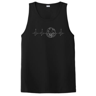 Save The Planet Heartbeat On World Earth Day Environmental PosiCharge Competitor Tank