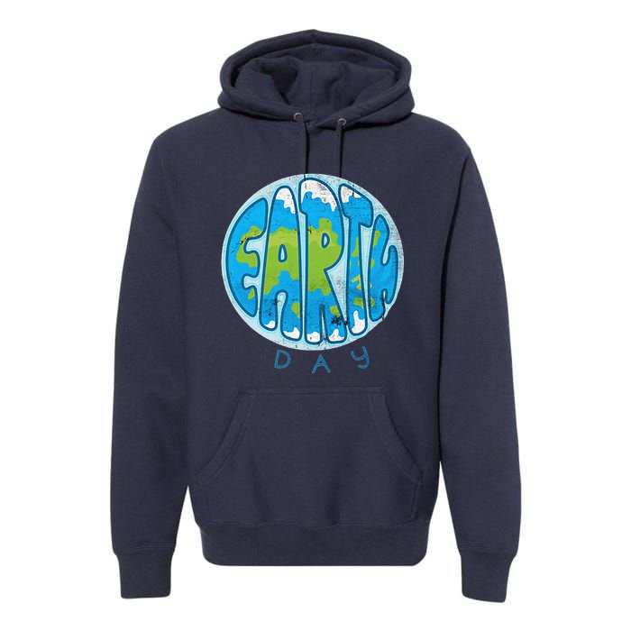 Save The Planet Earth Day Love Nature Awareness Pocket Premium Hoodie