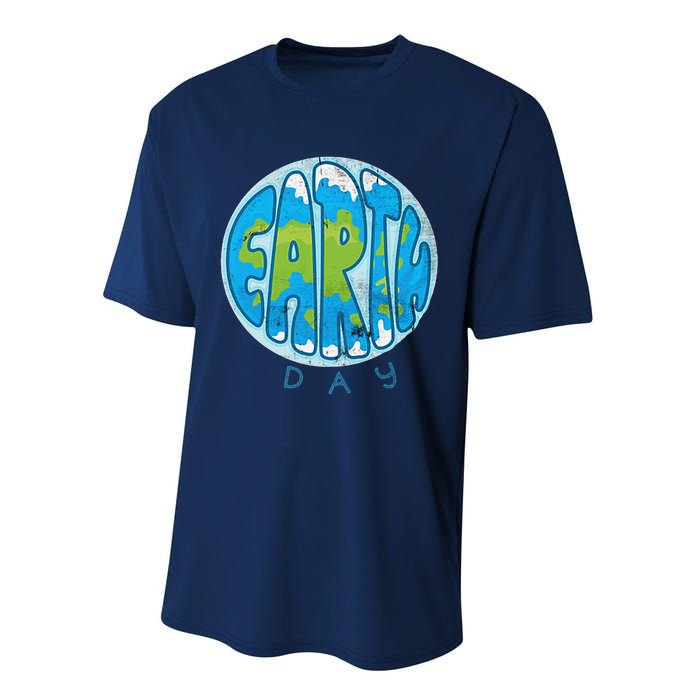 Save The Planet Earth Day Love Nature Awareness Pocket Performance Sprint T-Shirt