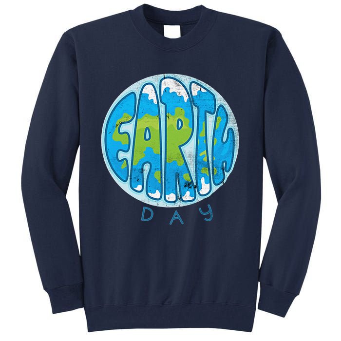 Save The Planet Earth Day Love Nature Awareness Pocket Tall Sweatshirt