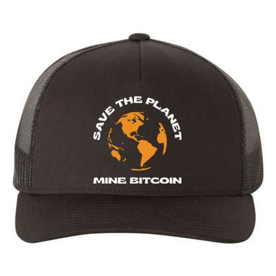 Save The Planet Mine Bitcoin Yupoong Adult 5-Panel Trucker Hat