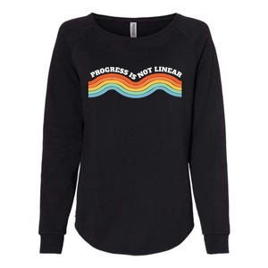 Sped Teacher Progress Is Not Linear Bsba Rbt Aba Therapist Womens California Wash Sweatshirt