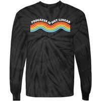 Sped Teacher Progress Is Not Linear Bsba Rbt Aba Therapist Tie-Dye Long Sleeve Shirt