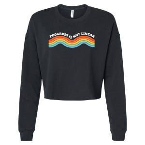 Sped Teacher Progress Is Not Linear Bsba Rbt Aba Therapist Cropped Pullover Crew