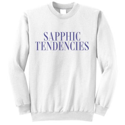 Sapphic Tendencies Pride Subtle Bisexual Pride Queer Lgbtq Sweatshirt